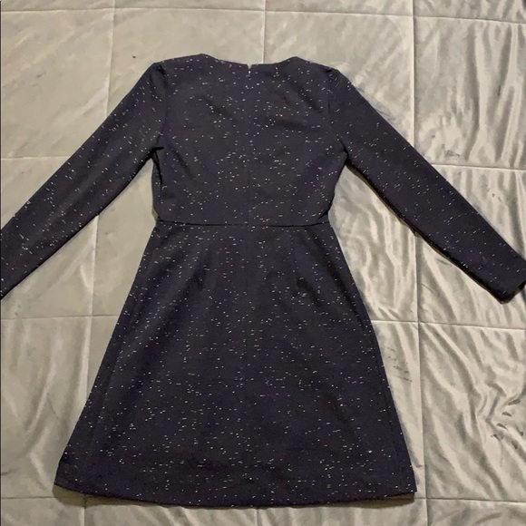 Madewell Navy White Speckled Dress - Picture 4 of 6